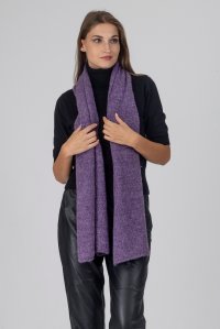 Mohair-lurex blend wrap violet