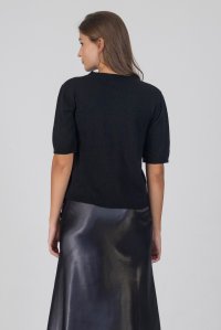 Τ-shirt με κασμίρι black