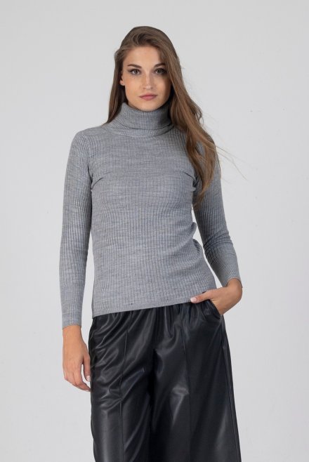 Turtleneck sweater medium grey