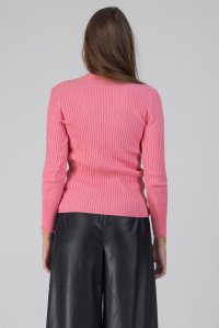 Turtleneck sweater pink