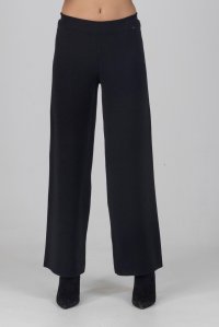 Viscose blend pants black