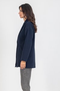 Short oversized coat navy