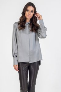 Satin shirt grey