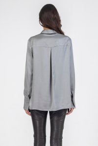 Satin shirt grey