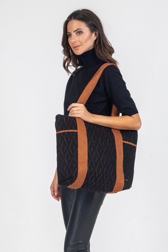 FW48029K-BLACK-AMBER BROWN