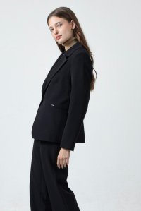 Crepe blazer black