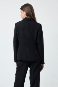 Crepe blazer black