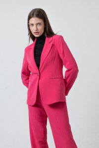 Crepe blazer fuchsia