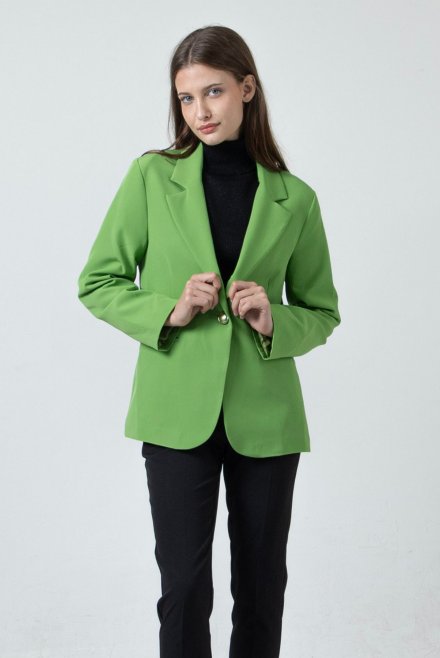 Crepe blazer kiwi