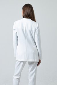 Crep blazer mao ivory