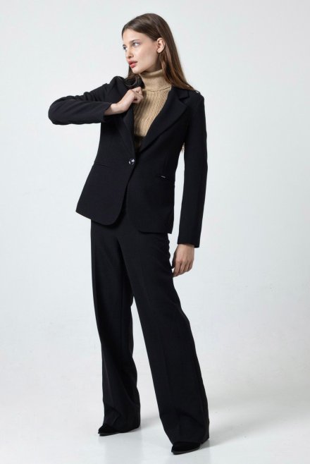 Crepe pants black