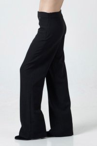 Crepe pants black