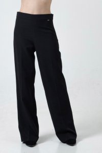 Crepe pants black