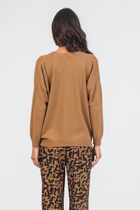 Casmere blend oversized cardigan camel