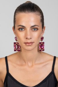 Earrings violet