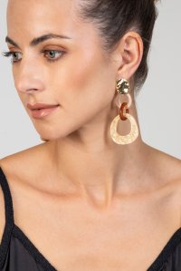 Earrings beige