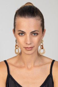 Earrings beige