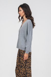 Casmere blend oversized cardigan medium grey