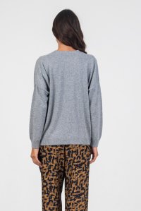 Casmere blend oversized cardigan medium grey