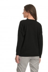 Cashmere blend oversized cardigan black